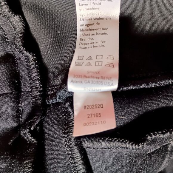 Spanx The Perfect Pant Hi-Rise Flare Wide Leg Trouser 20252Q Black Womens Small - Picture 5 of 5